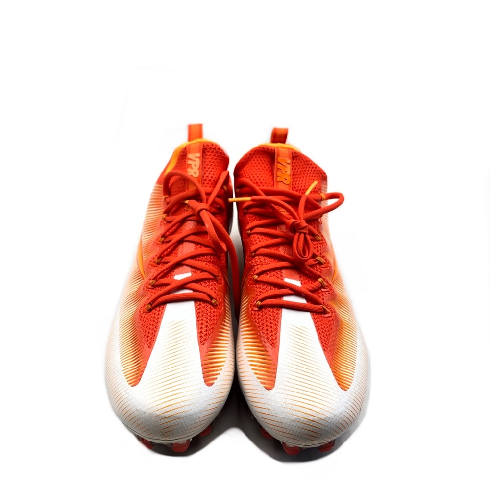 Nike Men’s Vapor Max Cleats White/Orange - Picture 4 of 6